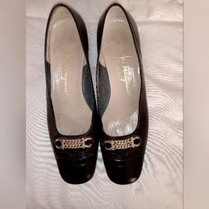 Vintage alligator heels by Salvatore Ferragamo